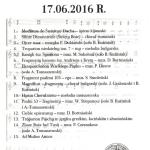 Program koncertu